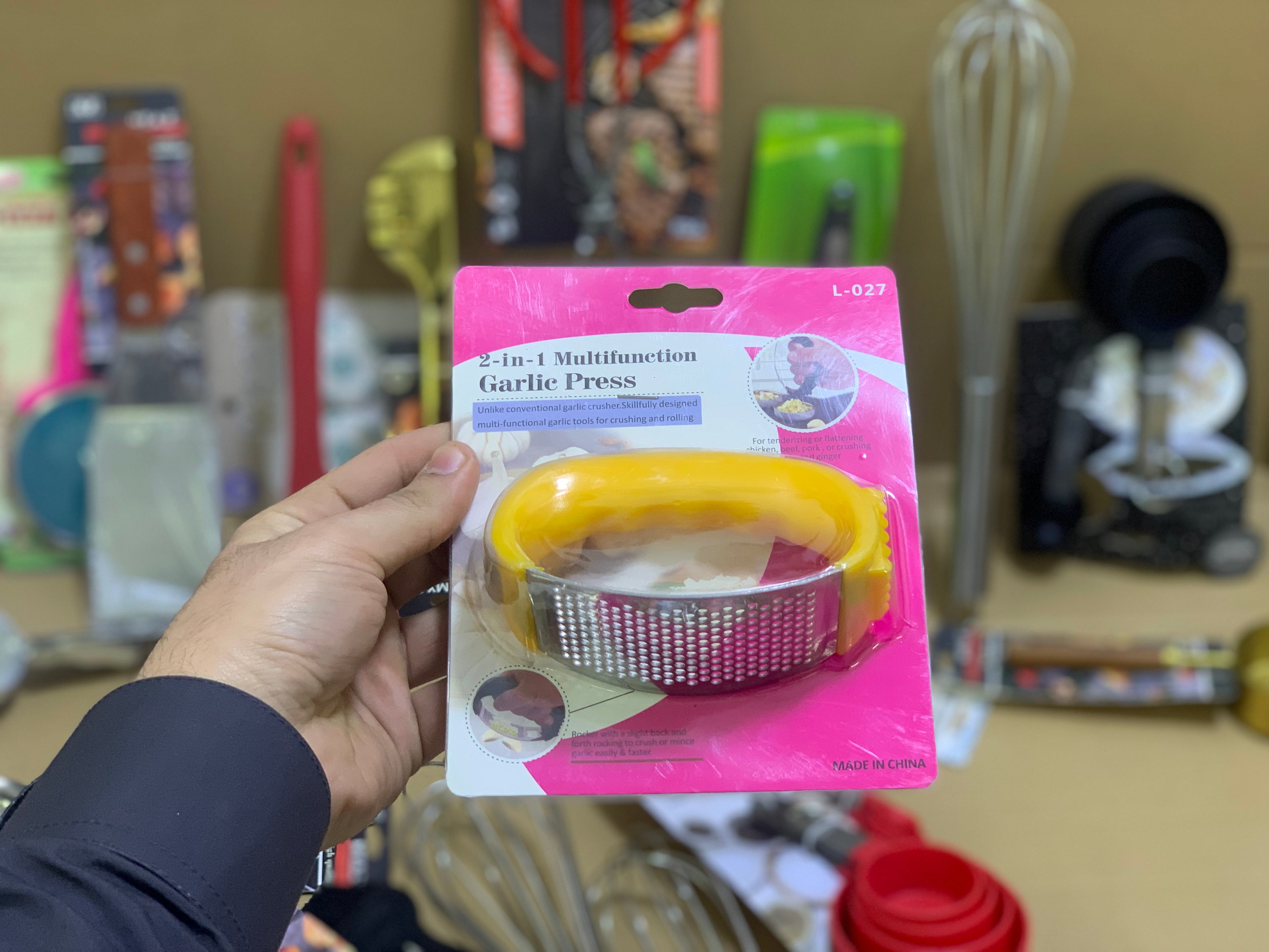 2in1 Multifunctiona Garlic Press