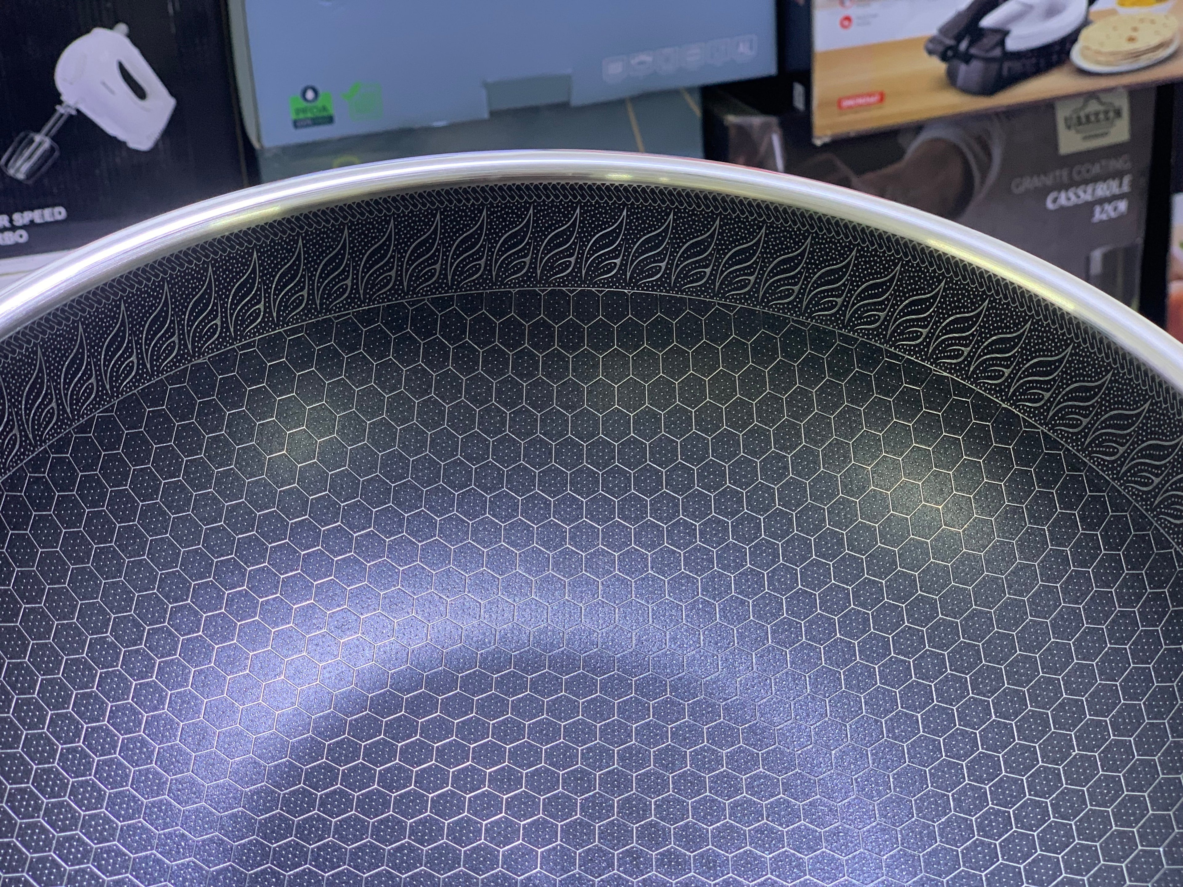 Laser Coating Deep Frying Handi and Frying pan