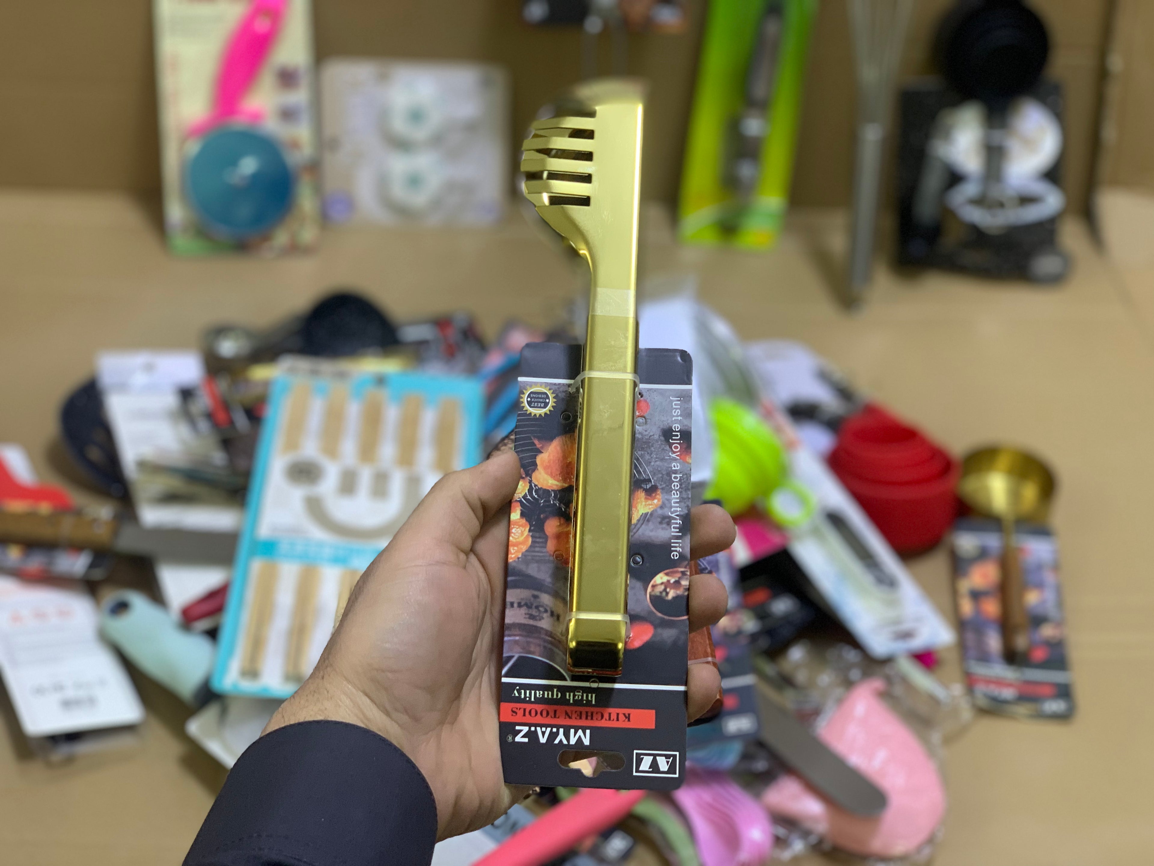 Golden Serving Tong Stainless steel