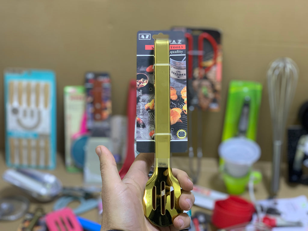Golden serving Tong