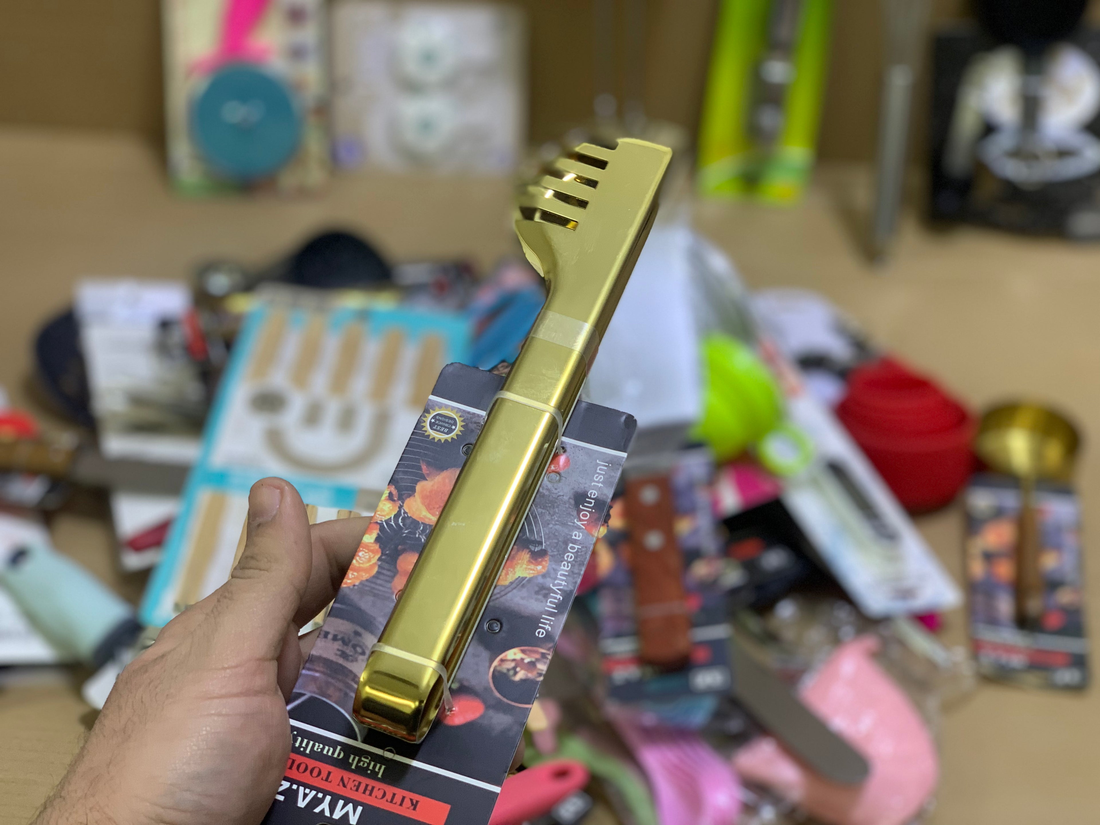 Golden Serving Tong Stainless steel